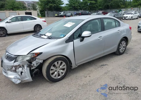 2012 Honda Civic Lx from USA, damaged, VIN 19XFB2F5XCE341825